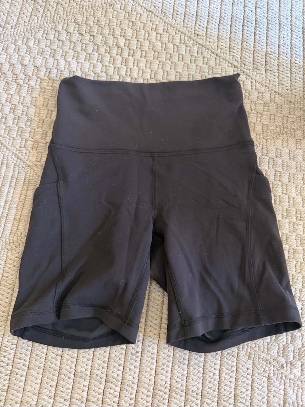 lululemon athletica Black High-Rise Bike Shorts